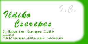 ildiko cserepes business card